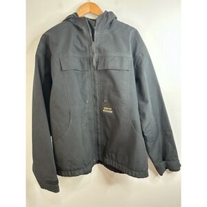Gore-Tex Workwear Mens XL Black Hooded Utility Jacket Nylon Waterproof - 66633
